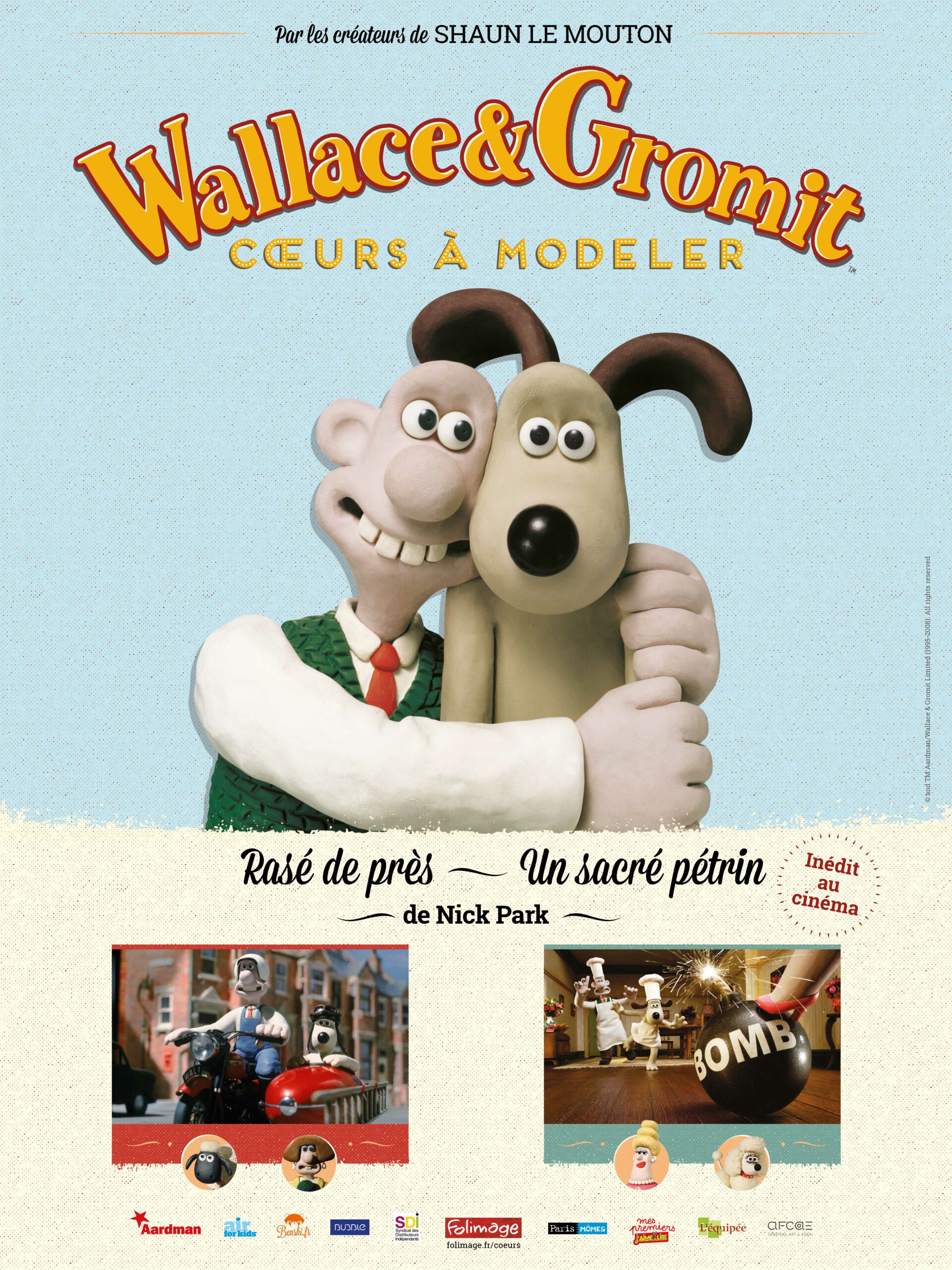 Wallace & Gromit : coeurs à modeler + Atelier dessin