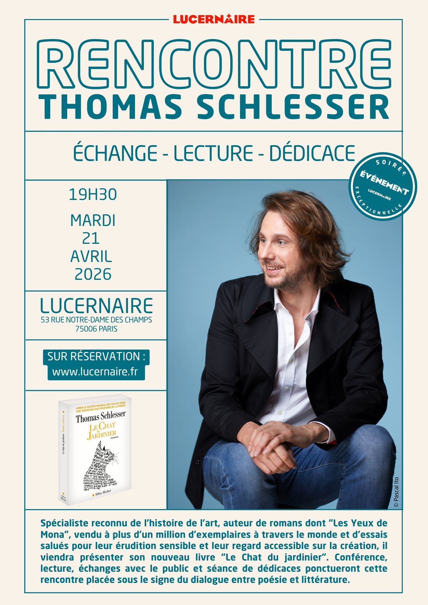 RENCONTRE AVEC THOMAS SCHLESSER